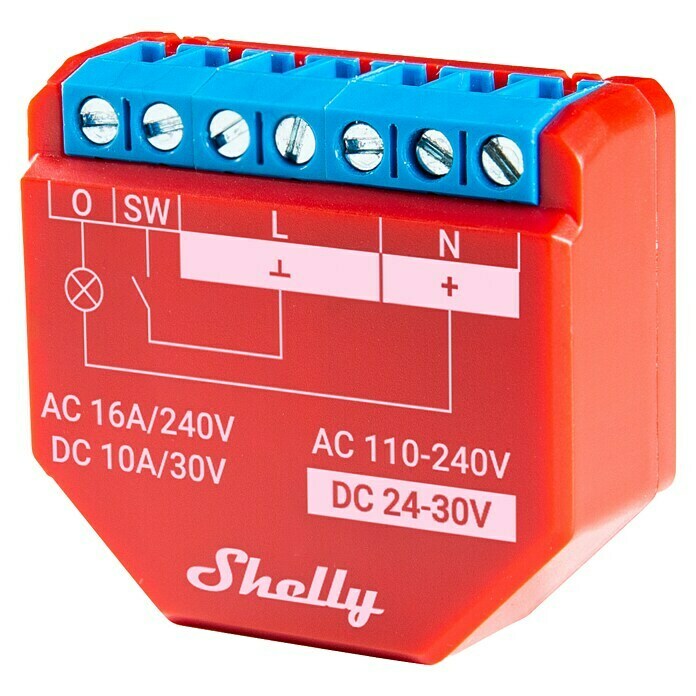 Shelly Relais-Modul PLUS 1PM (Unterputz, 17 x 42 x 38 mm) | BAUHAUS