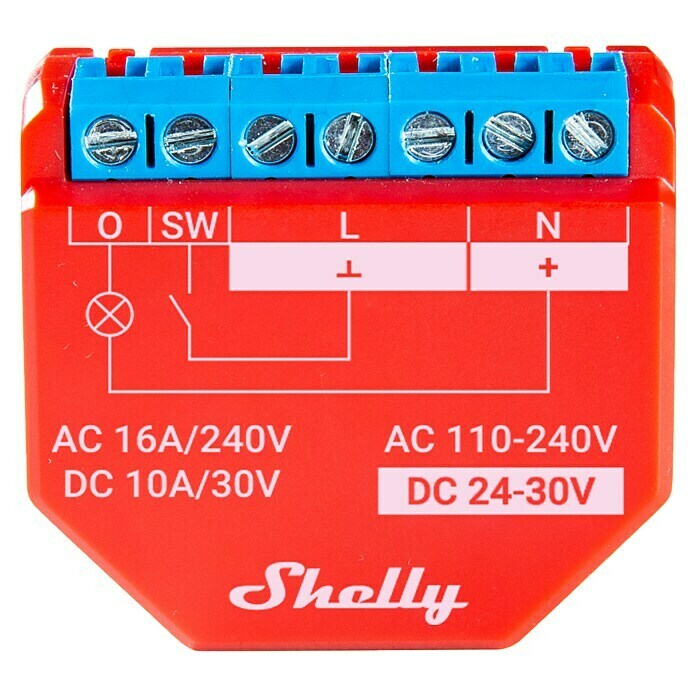 Shelly Relais-Modul PLUS 1PM (Unterputz, 17 x 42 x 38 mm) | BAUHAUS