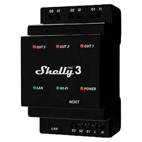 Shelly  Relais-Modul Pro 3