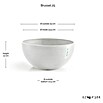 Ecopots Brussels Pflanzschale rund (Außenmaß (Ø x H): 25 x 12 cm, Kunststoff, Weiß) | BAUHAUS