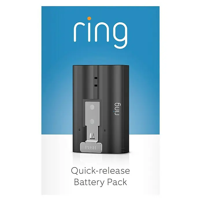 Ring Akkupack Schnellwechsel Quick Release Battery Pack - Für passende Ring Cams/Doorbell - Ring Quick-Release Akkupack, ein praktischer Ersatzakku für Ihre Ring Geräte, der eine schnelle und einfache Installation ermöglicht.