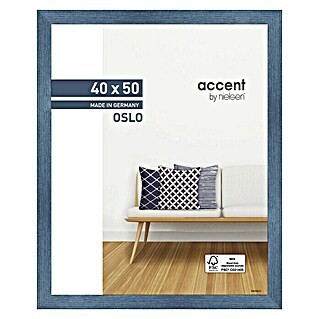 Accent Holzrahmen Oslo (40 x 50 cm, Blau)