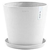 Ecopots Amsterdam Pflanztopf (Außenmaß (Ø x H): 40 x 35 cm, Kunststoff, Weiß) | BAUHAUS