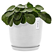 Ecopots Oslo Pflanztopf mit Wasserspeicher (Außenmaß (Ø x H): 25 x 21,4 cm, Kunststoff, Weiß) | BAUHAUS