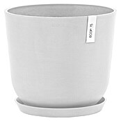 Ecopots Oslo Pflanztopf mit Wasserspeicher (Außenmaß (Ø x H): 35 x 47,9 cm, Kunststoff, Weiß) | BAUHAUS