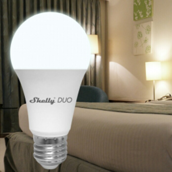 Shelly Smart-LED-Lampe Duo (E27, Dimmbar, Warmweiß, 800 lm, 9 W) | BAUHAUS