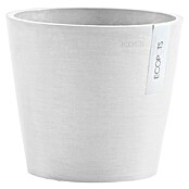 Ecopots Amsterdam Pflanztopf (Außenmaß (Ø x H): 20 x 17,5 cm, Kunststoff, Weiß) | BAUHAUS