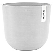 Ecopots Oslo Pflanztopf mit Wasserspeicher (Außenmaß (Ø x H): 25 x 21,8 cm, Kunststoff, Weiß) | BAUHAUS