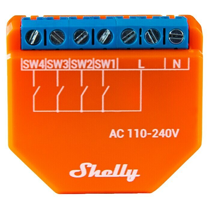 Shelly Controller PLUS I4 (WLAN, 110 V - 240 V) | BAUHAUS