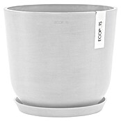 Ecopots Oslo Pflanztopf mit Wasserspeicher (Außenmaß (Ø x H): 25 x 21,8 cm, Kunststoff, Weiß) | BAUHAUS