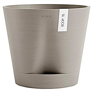 Ecopots Pflanztopf Venice 2 (Außenmaß (Ø x H): 40 x 35 cm, Kunststoff, Braungrau)