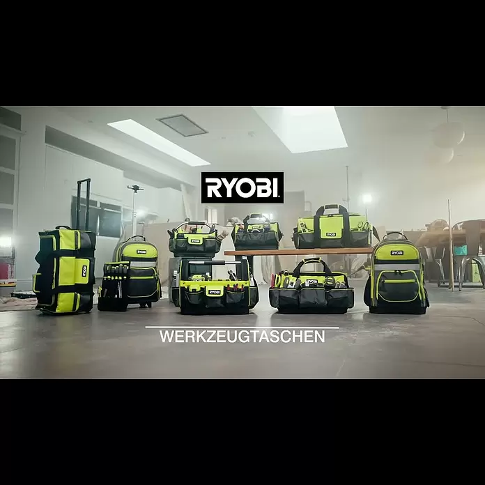 Ryobi Werkzeugrucksack RSSBP1 - 20 l, Grün/Schwarz - RYOBI Werkzeugtaschen Sortiment | Trolley #ryobi