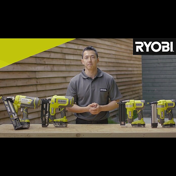 Ryobi ONE+ Akku-Nagler R16GN18-0 (18 V, Ohne Akku, Länge Nagel: 19 mm - 64 mm) | BAUHAUS