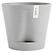 Ecopots Pflanztopf Venice 2 (Außenmaß (Ø x H): 40 x 35 cm, Kunststoff, Weiß Grau) | BAUHAUS