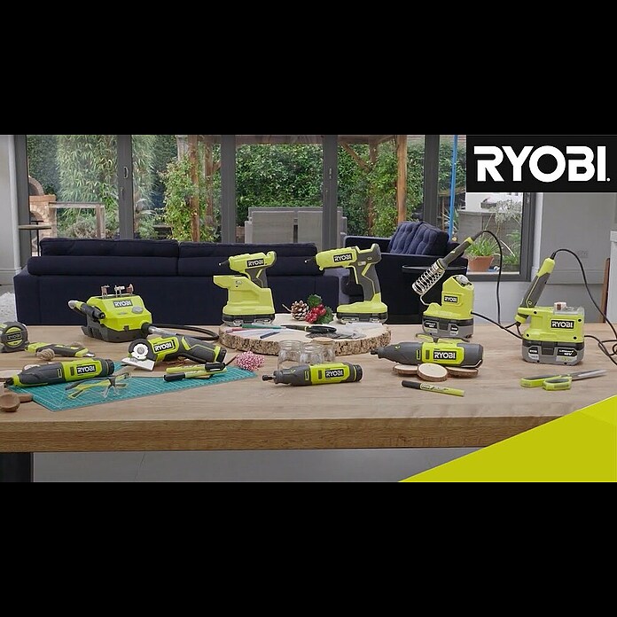 Ryobi ONE+ Akku-Heißklebepistole RGLU18-0 (18 V, Ohne Akku, Durchmesser Klebepatrone: 11 mm - 12 mm) | BAUHAUS