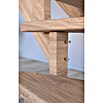 Starwood Raumspartreppe Lindos (Breite: 80 cm, Eiche, Geschosshöhe: 300 cm, 1/4-gewendelt rechts, Montageseite Geländer: Wahlweise links/rechts, Designgeländer Holzrundstäbe, Mit Setzstufen) | BAUHAUS