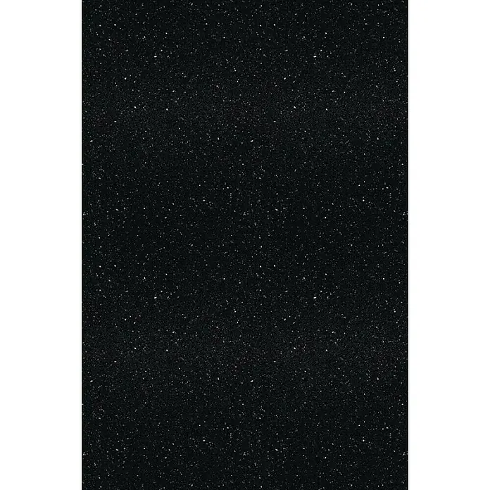 Encimera de cocina Black Andromeda - Black Andromeda, 365 cm x 63,5 cm x 38 mm - Encimera de cuarzo negro galaxy con detalles reflectantes y brillantes. Su diseño elegante lo convierte en un punto focal moderno.