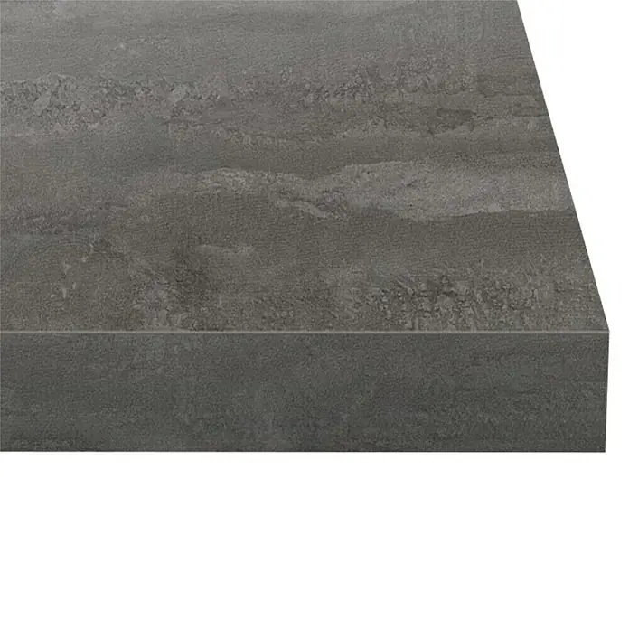 Encimera de cocina al corte Iron Flow - Iron Flow, Espesor: 38 mm, Ancho: 63,5 cm - Primer plano de una elegante encimera gris con vetas atractivas, ideal para diseños de cocina y baño modernos.