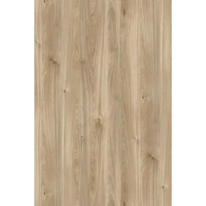 Encimera de cocina al corte Slim Honey Castello Oak - Honey Castello Oak, Espesor: 12 mm, Ancho: 65 cm - Primer plano de una superficie de madera con vetas. Perfecto para muebles, suelos o revestimientos de pared con un aspecto natural.