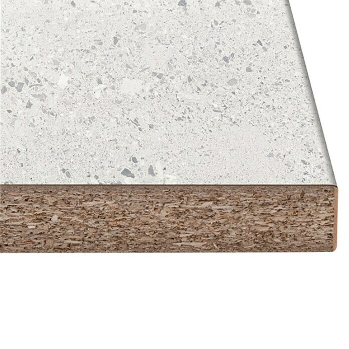 Encimera de cocina al corte Light Terrazo Marble (An x L: 63,5 x 365 cm, 38 mm) | BAUHAUS