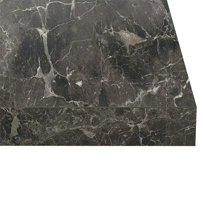 Encimera de cocina al corte Galaxus - Galaxus, Espesor: 38 mm, Ancho: 63,5 cm - Primer plano de una losa de mármol Grigio Carnico, mostrando marcadas vetas blancas que resaltan el aspecto elegante y lujoso del producto.