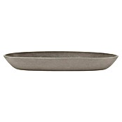 Ecopots Sofia Blumentopf-Untersetzer Oval (Außenmaß (L x B x H): 25,6 x 11,7 x 3 cm, Kunststoff, Braungrau) | BAUHAUS