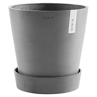 Ecopots Untersetzer Aus Recyceltem PET | Für Amsterdam-Töpfe, UV- & Frostbeständig – Grau, Weiß, Terrakotta
