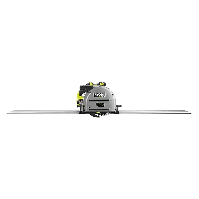 Ryobi ONE+HP Akku-Tauchsäge RPLS18X-0 - 18 V, Ohne Akku, Durchmesser Sägeblatt: 165 mm, Leerlaufdrehzahl: 4.300 U/min - Die Ryobi ONE+ HP Akku-Tauchsäge mit Führungsschiene ist ideal für präzise Schnitte in Holzwerkstoffen und bietet kabellose Flexibilität.