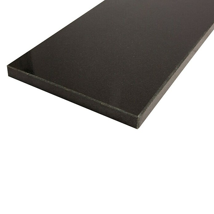 Okenska polica Absolut Black  (88 x 25 x 2 cm, Črna, Naravni kamen) | 4424 - Fensterbänke so. Natursteinsorten | EAFN - Fensterbänke | EAF - Fliesen | EA - Fliesen | E - Fliesen | BAUHAUS