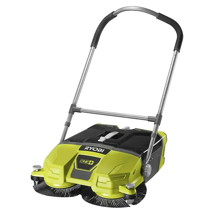 Ryobi ONE+ Akku-Handkehrmaschine R18SW3-0 - 18 V, Ohne Akku, Behältervolumen: 17 l - Der gelb-schwarze Akku-Bürstenkehrer von Ryobi ist ein praktisches Reinigungsgerät für den Außenbereich.
