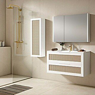 Mueble de lavabo Akua (L x An x Al: 45 x 100 x 55 cm, Blanco, Mate)