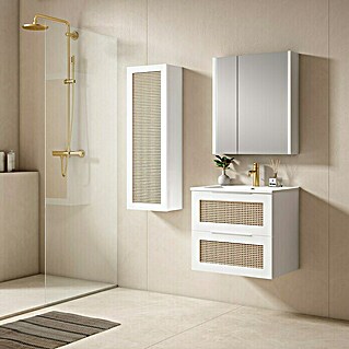 Mueble de lavabo Akua (L x An x Al: 45 x 60 x 55 cm, Blanco, Mate)