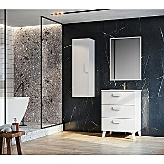 Mueble de lavabo Sofía (L x An x Al: 46 x 60 x 84 cm, Blanco mate, Lacado)