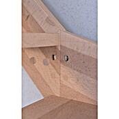 Starwood Raumspartreppe Rhodos (Breite: 80 cm, Buche, Geschosshöhe: 300 cm, 1/4-gewendelt links, Montageseite Geländer: Links, Designgeländer Holz/Holz, Ohne Setzstufen) | BAUHAUS