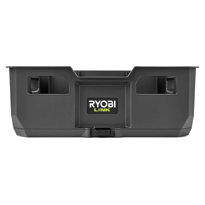 Ryobi Link Werkzeugträger RSL104 - Kunststoff - Ryobi LINK Werkzeugkasten für modulare Aufbewahrung mit Tragegriffen und einem robusten Design, ideal für den Transport von Werkzeugen.