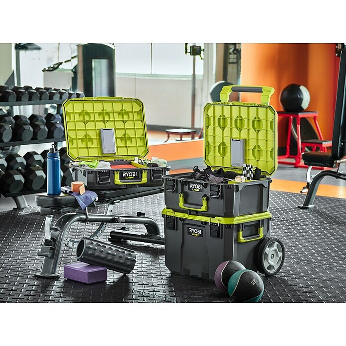 Ryobi Link Werkzeugkoffer RSL201 Trolley (L x B x H: 57 x 49,5 x 39 cm, Kunststoff, 2 Räder) | BAUHAUS