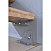 Starwood Wangentreppe Kos (Farbton Metall: RAL 9006, Breite: 89 cm, Eiche Rustik, Geschosshöhe: 260 cm - 320 cm, Gerade, Designgeländer unbehandelt, Stufen unbehandelt) | BAUHAUS