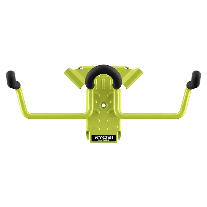Ryobi Link Wandhalterung RSLW806 3-fach - Geeignet für: Handwerkzeuge, Passend für: Ryobi ONE+ Sortiment - RYOBI LINK-Wandhaken zur Aufbewahrung von Werkzeugen und Gartengeräten. Robuste Konstruktion mit gummierten Enden zum Schutz der Ausrüstung.