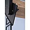 Starwood Wangentreppe Kos (Farbton Metall: RAL 9005, Breite: 106 cm, Buche, Geschosshöhe: 240 cm - 300 cm, Gerade, Metallgeländer pulverbeschichtet, Stufen unbehandelt) | BAUHAUS