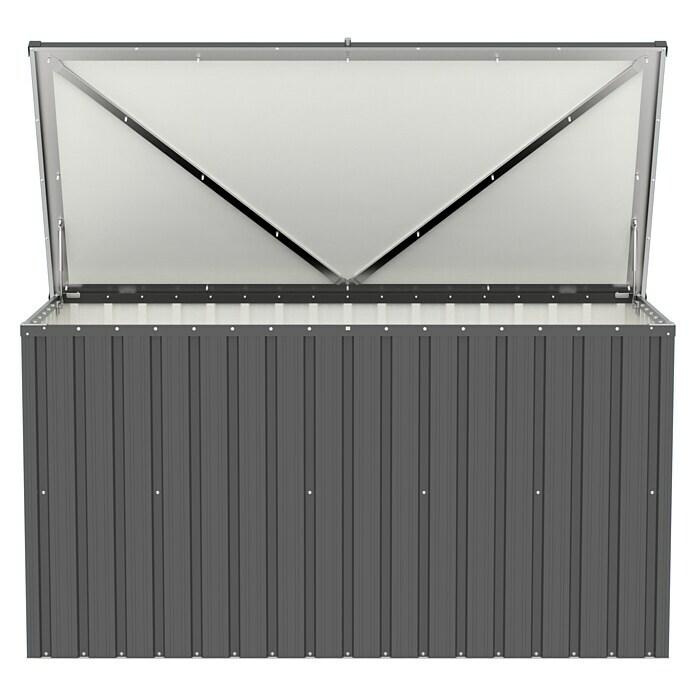 Tepro Garten-Aufbewahrungsbox Store XL (B x T x H: 184,3 x 90 x 93,8 cm, Anthrazit, Stahl) | BAUHAUS