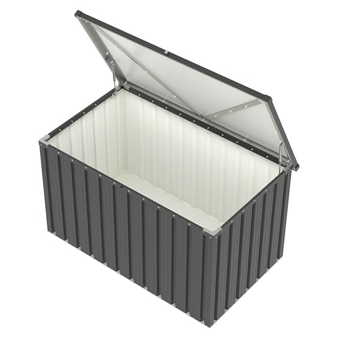 Tepro Garten-Aufbewahrungsbox Store M (B x T x H: 131,8 x 79,4 x 72,7 cm, Anthrazit, Stahl) | BAUHAUS