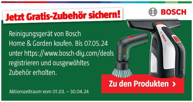 Bosch gratis Zubehör