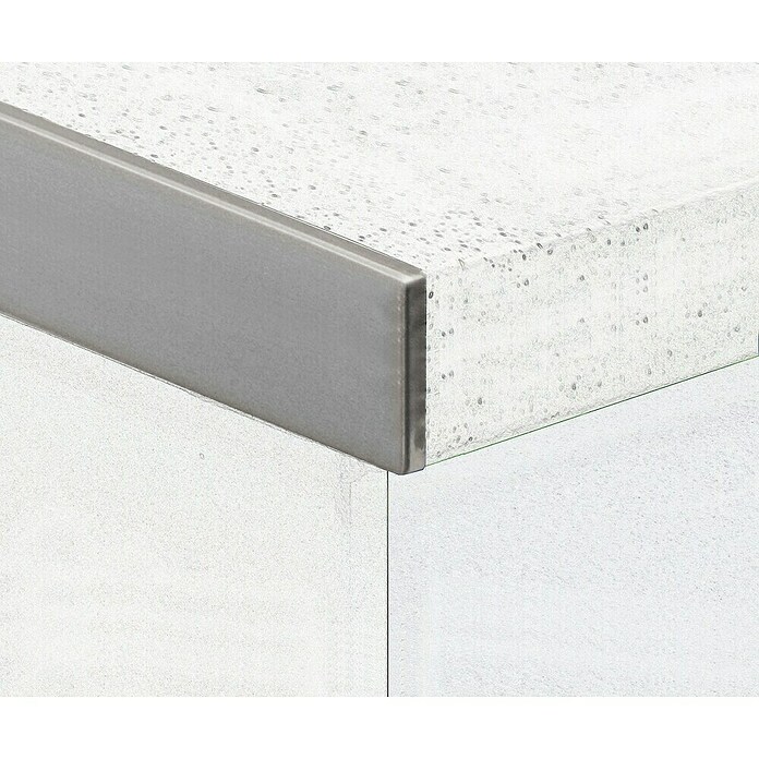 Top Form Perfil final para encimeras (Plata, An x L: 3,8 x 63 cm) | BAUHAUS