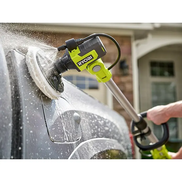 Ryobi ONE+ Akku-Reinigungsbürste RWTS18-0 - 18 V, Ohne Akku - Der Ryobi Auto-Reinigungsschrubber entfernt Schmutz und Ablagerungen vom Auto und sorgt so für eine glänzende und saubere Oberfläche.