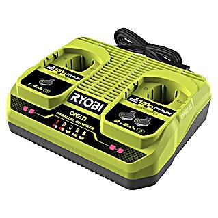 Ryobi ONE+ Ladegerät RC18240 Dual Port (Passend für: Ryobi One+ 18V Akkus)