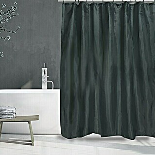 Venus Cortina de baño textil Vert (180 x 180 cm, Negro)
