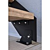 Starwood Wangentreppe Kos (Farbton Metall: DB 703, Breite: 87 cm, Eiche, Geschosshöhe: 220 cm - 280 cm, Gerade, Metallgeländer pulverbeschichtet, Stufen farblos geölt) | BAUHAUS