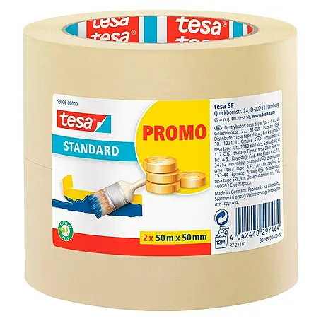 Tesa  Pack cintas de enmascarar Standard Promo