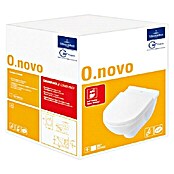 Villeroy & Boch O.novo Wand-WC-Set (Mit WC-Sitz, Ohne Beschichtung, Tiefspüler, Weiß)