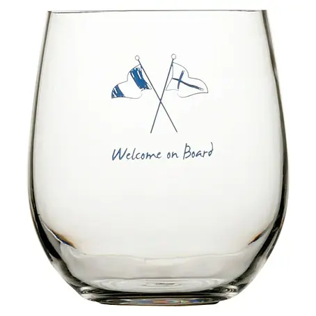 Marine Business Welcome on Board Vaso para beber agua